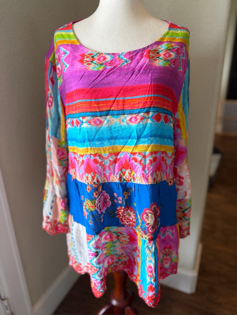 John Mark Colorful Blouse XL